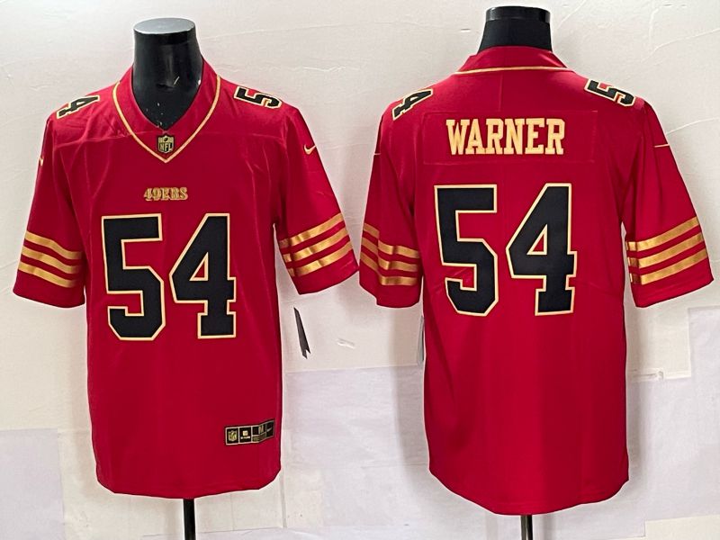 Men Nike San Francisco 49ers #54 Warner red Limited NFL 2025 Jersey 0055
